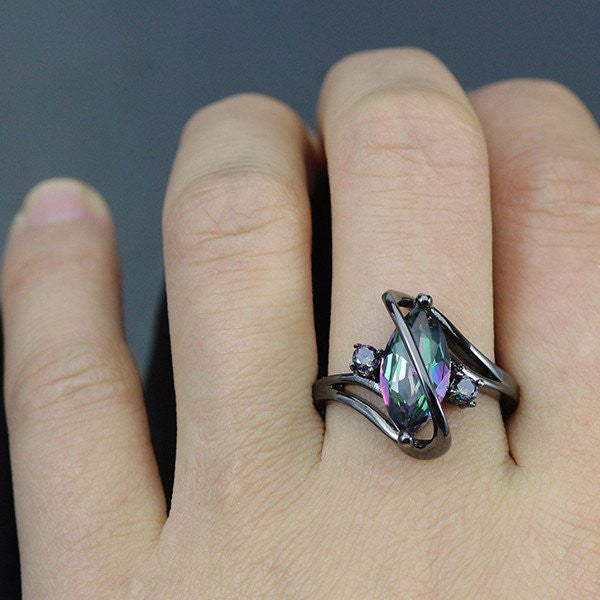 Crossed Marquise Ring (Free Shipping)