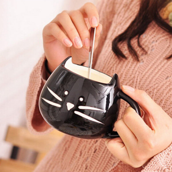 Cute Limited Edition Cat shaped Coffee Mug (Free Shipping)