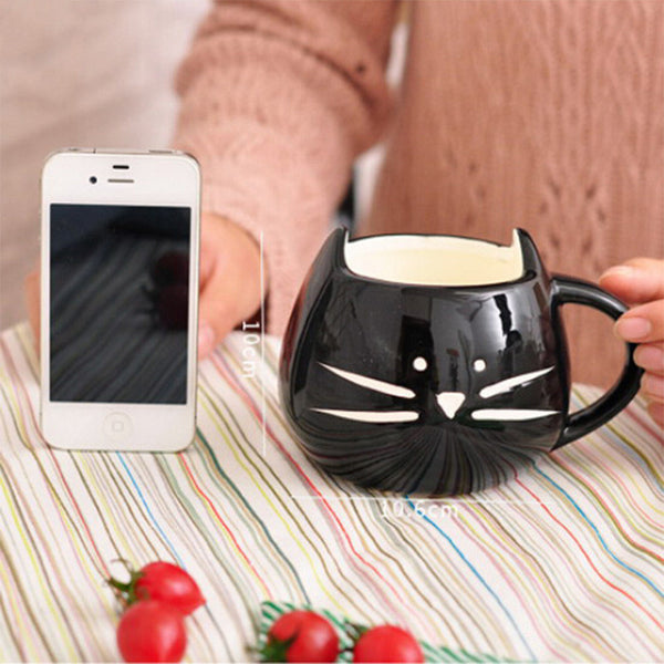 Cute Limited Edition Cat shaped Coffee Mug (Free Shipping)