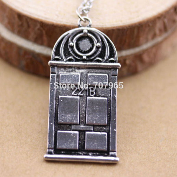 Sherlock Necklace 221B Pendant