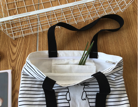 Cat Nap Canvas Shoulder Bag